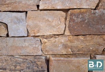 Rockface Golden Kwartsiet 3-5 cm dik