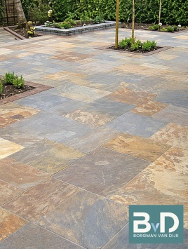Rusty Slate Leisteen 60x60xca.3cm tuintegels