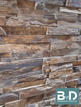 Rusty Slate Splitface Wall Cladding