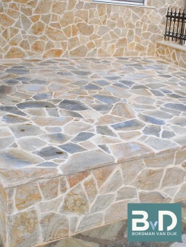 Mediterraanse Flagstones Yellow Shards