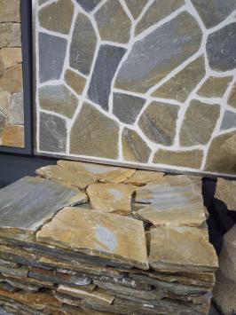 Mediterraanse Flagstones Yellow Shards