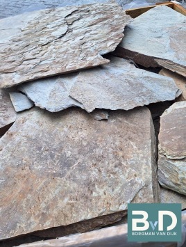 Spanish Ocre Multicolor Flagstones 2,5-4 cm Borgman