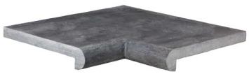 Binnenhoek Chinees Hardsteen Gezoet 50/50x35x3/5 cm