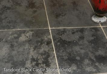 Castle Stones Black 60x60x2,5 cm Semi Honed verouderd