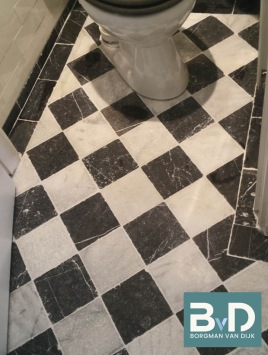 Toros Black marmer 20x20x1 cm vloertegels voor keuken, badkamer