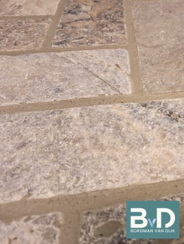 Travertin Silver Blue Anticato Tegelklinkers 20,3x7,5x1 cm