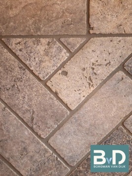 Travertin Silver Bricks 20,3x7,5x1 cm Anticato vloertegels keuken badkamer