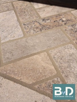 Travertin Silver Bricks 20,3x7,5x1 cm Anticato