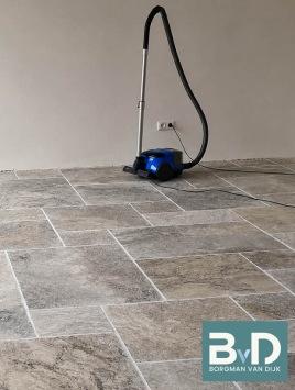 Travertin Silver Blue Anticato Romaans Verband