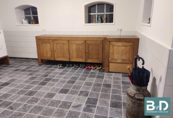 Vietnamees Hardsteen Soft Finish 20x20x1,5 cm verouderd