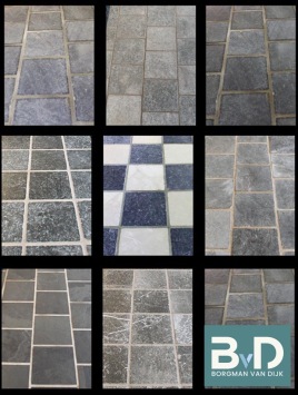 Vietnamees Hardsteen Soft Finish 20x20x2 cm verouderd