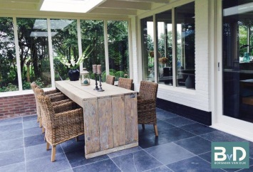 Vietnamees hardsteen 50x50 cm keukenvloer