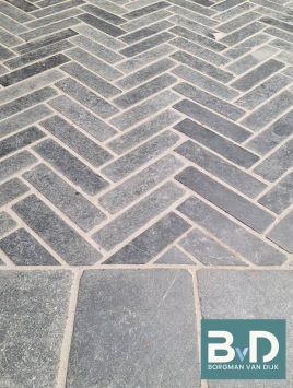 Vietnamees Hardsteen waalformaat 20x5x5 cm gezaagd getrommeld
