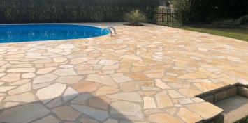 Flagstones Brasil Yellow breuksteen