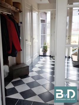 Zwart Wit Marmer 40x40x1,2 cm vloertegels